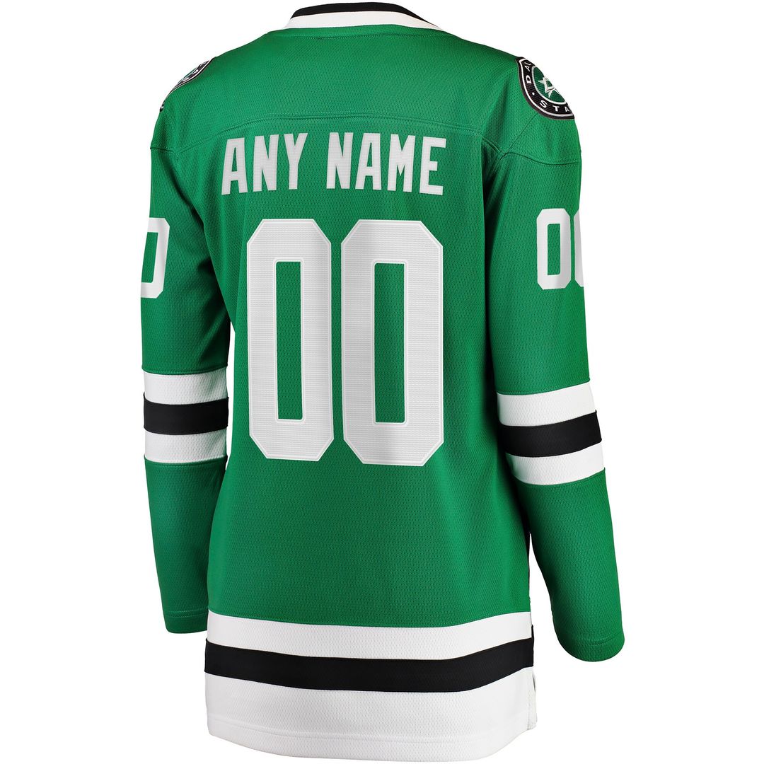 Dallas Stars Fanatics Women's Home Breakaway Custom Jersey - Green