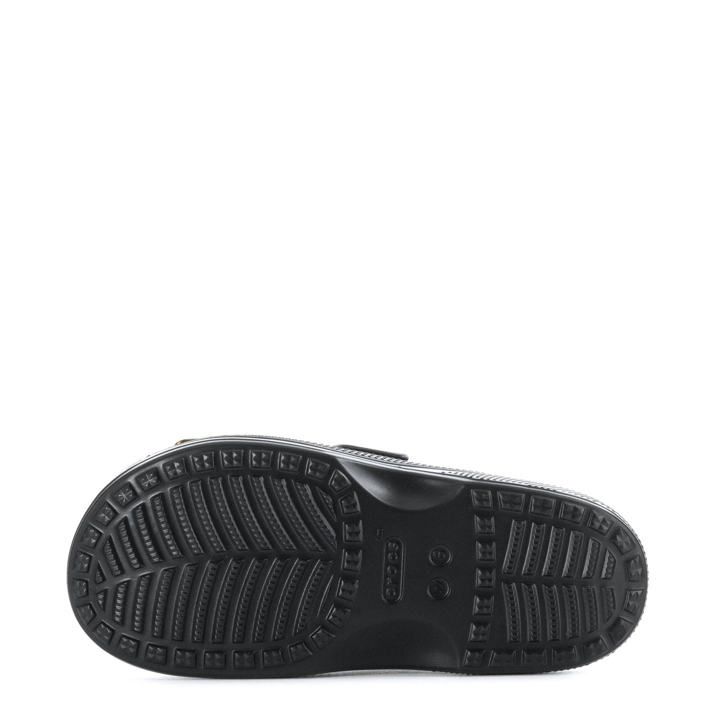 Crocs Women's Saturday Metallic Buckle Sandal - Black / Gold