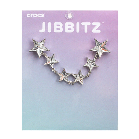 Crocs Silver Metal Star Chain Jibbitz Charm