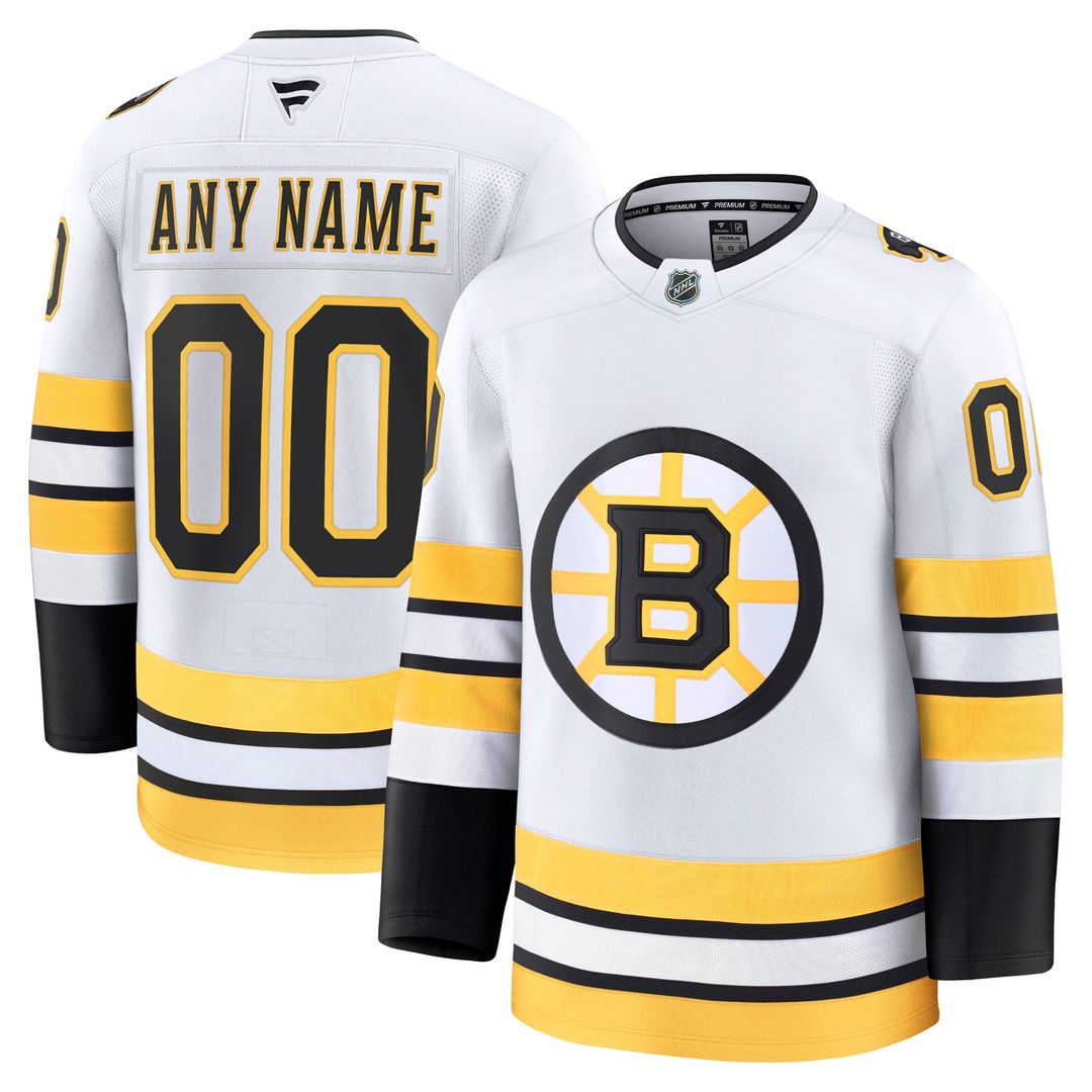 Boston Bruins Fanatics Home Premium Custom Jersey - Black