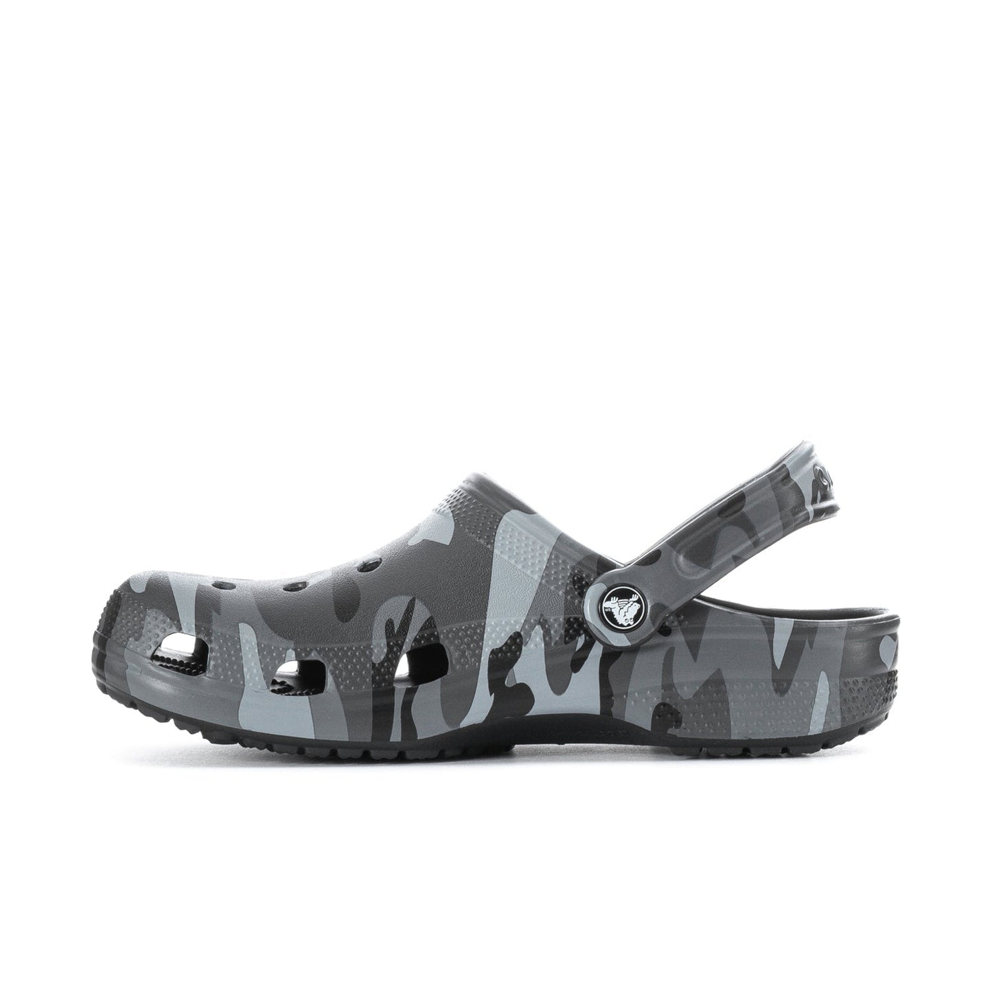 Crocs Men's Camo Classic Clog - Black / Grey