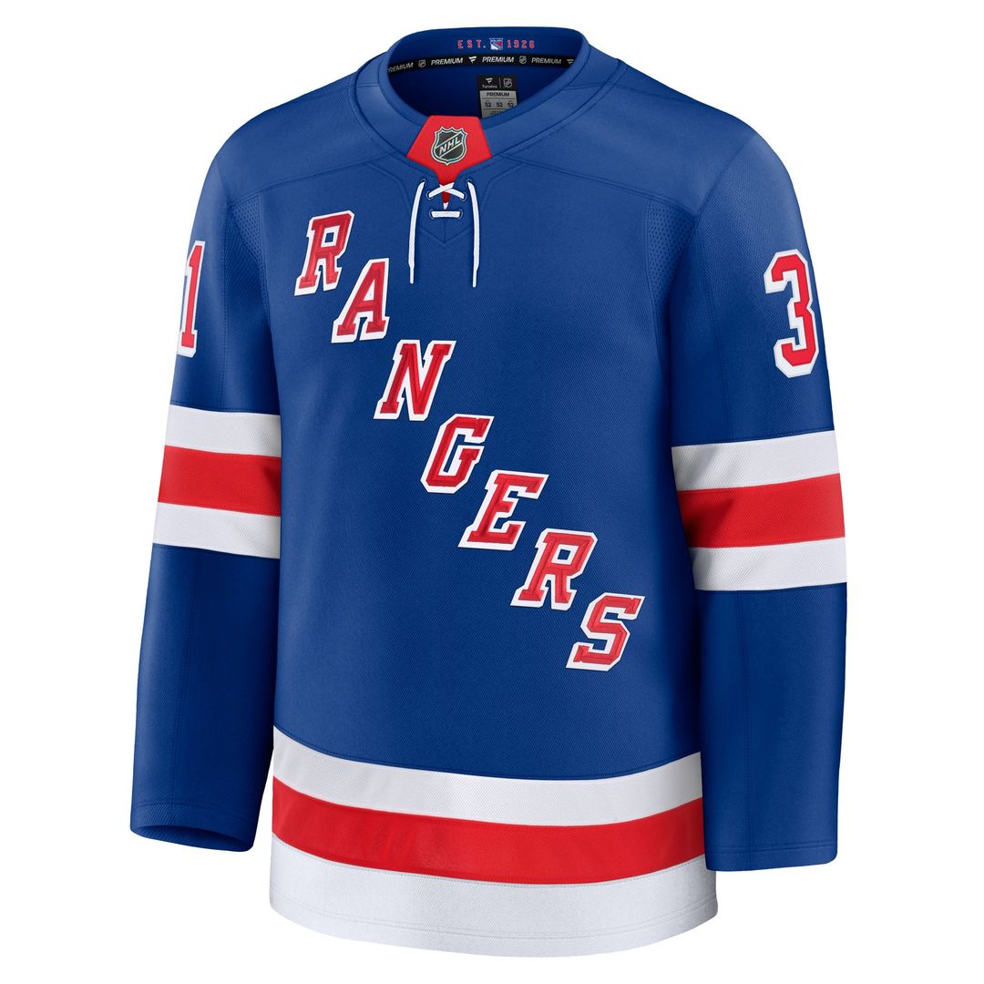 Igor Shesterkin New York Rangers Fanatics Alternate Premium Jersey - Navy