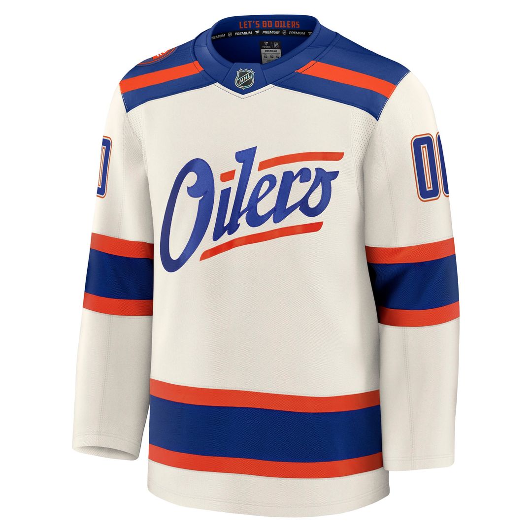 Edmonton Oilers Fanatics Home Premium Custom Jersey - Royal