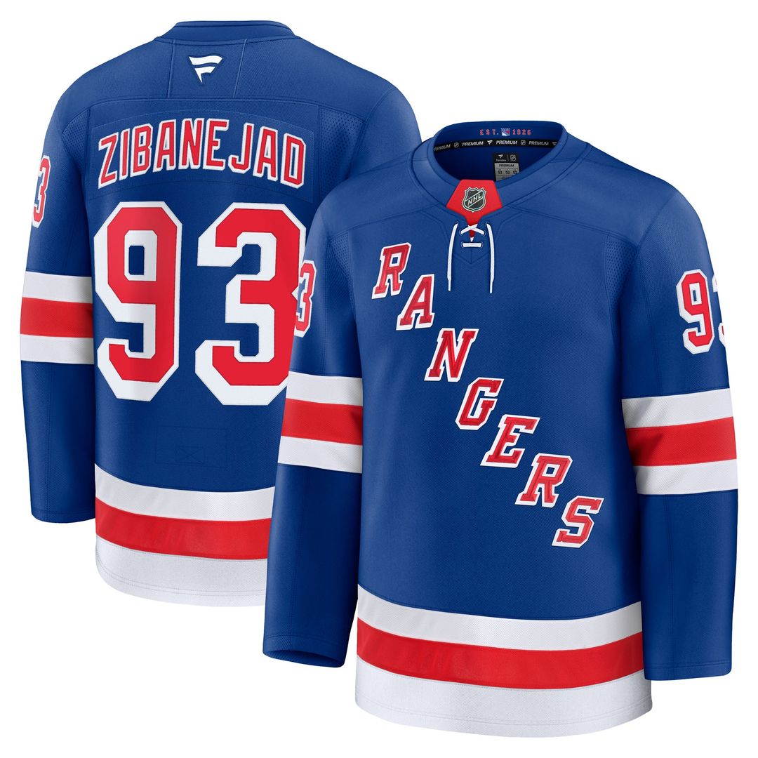 Mika Zibanejad New York Rangers Fanatics Away Premium Jersey - White