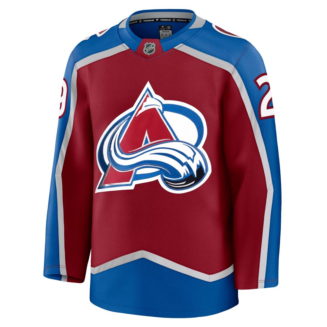 Nathan MacKinnon Colorado Avalanche Fanatics Away Premium Jersey - White