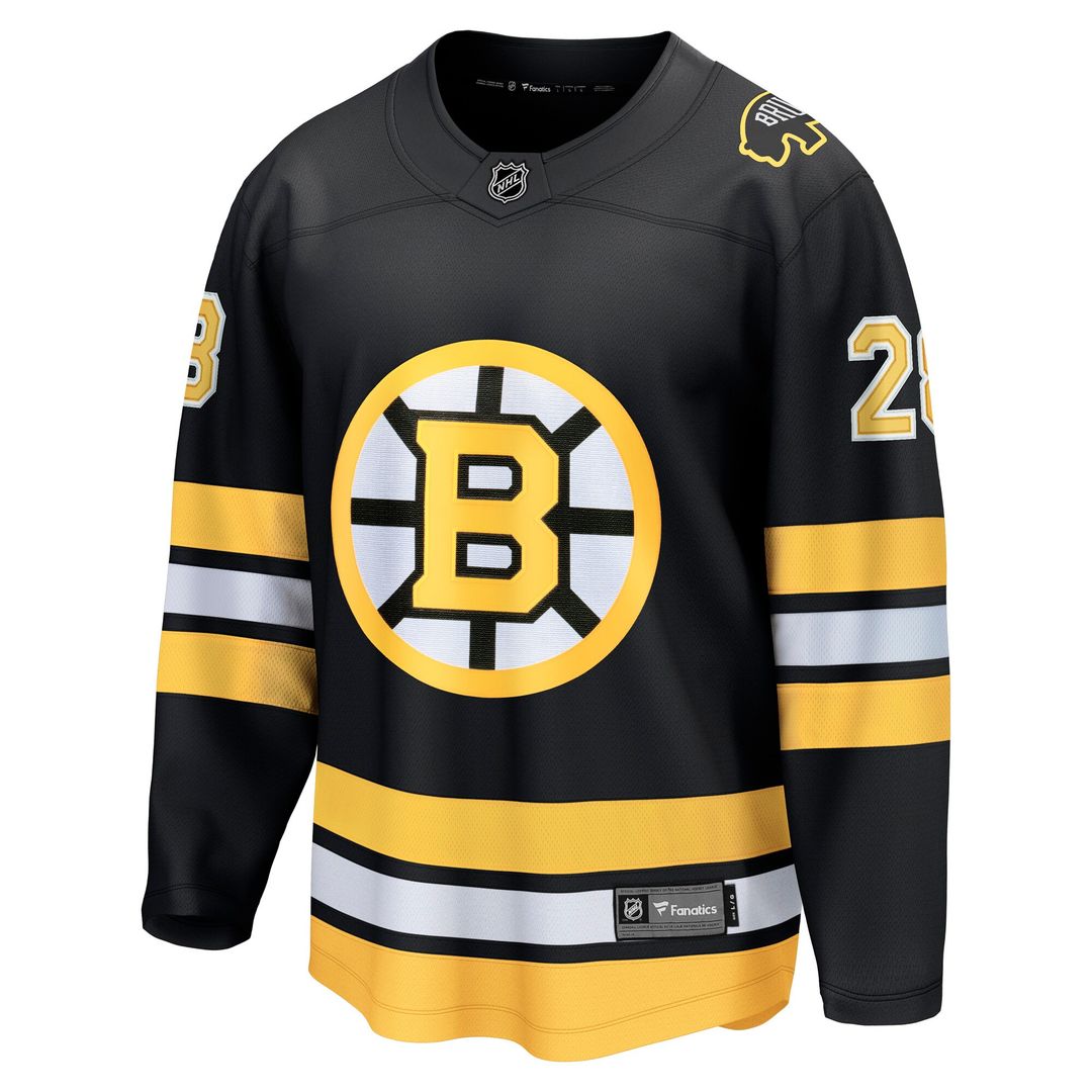 Elias Lindholm Boston Bruins Fanatics Home Breakaway Player Jersey - Black