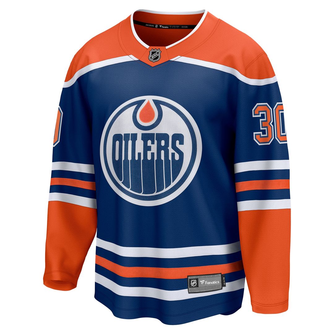 Calvin Pickard Edmonton Oilers Fanatics Home Premier Breakaway Player Jersey - Royal