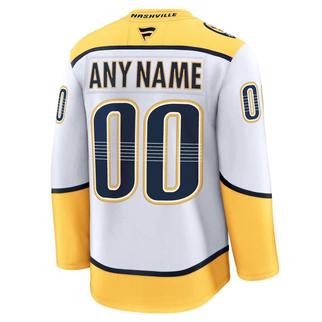 Nashville Predators Fanatics Home Premium Custom Jersey - Gold