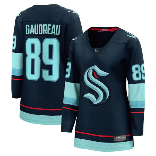 Frederick Gaudreau Seattle Kraken Fanatics Women's Home Breakaway Jersey - Deep Sea Blue