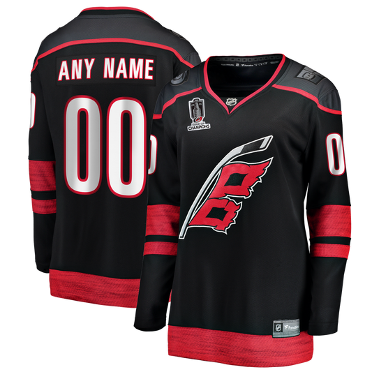 Carolina Hurricanes Fanatics Women's 2026 Stanley Cup Champions Home Breakaway Custom Jersey - Black
