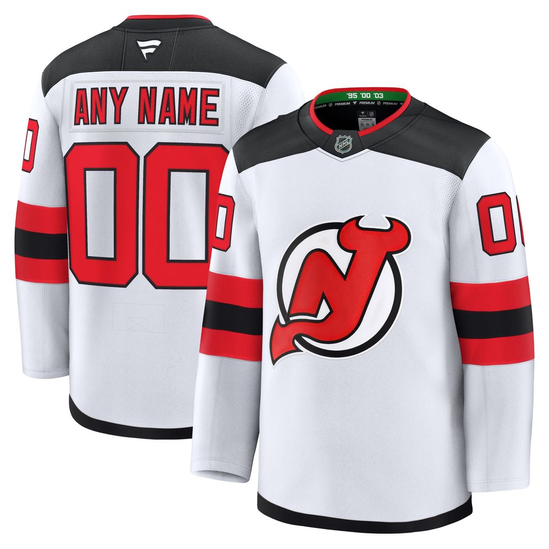 New Jersey Devils Fanatics Home Premium Custom Jersey - Red