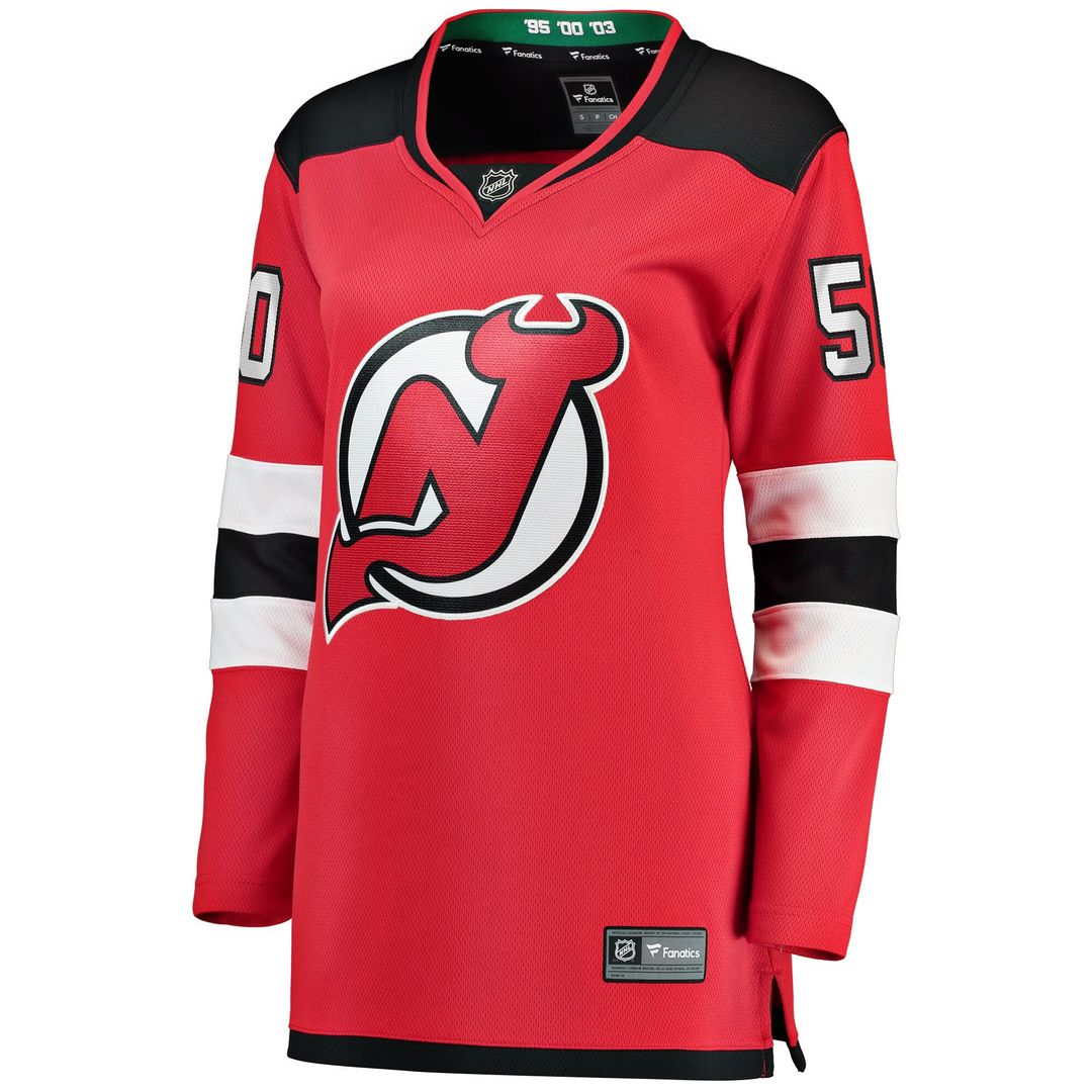 Nico Daws New Jersey Devils Fanatics Women's Home Breakaway Player Jersey - Red