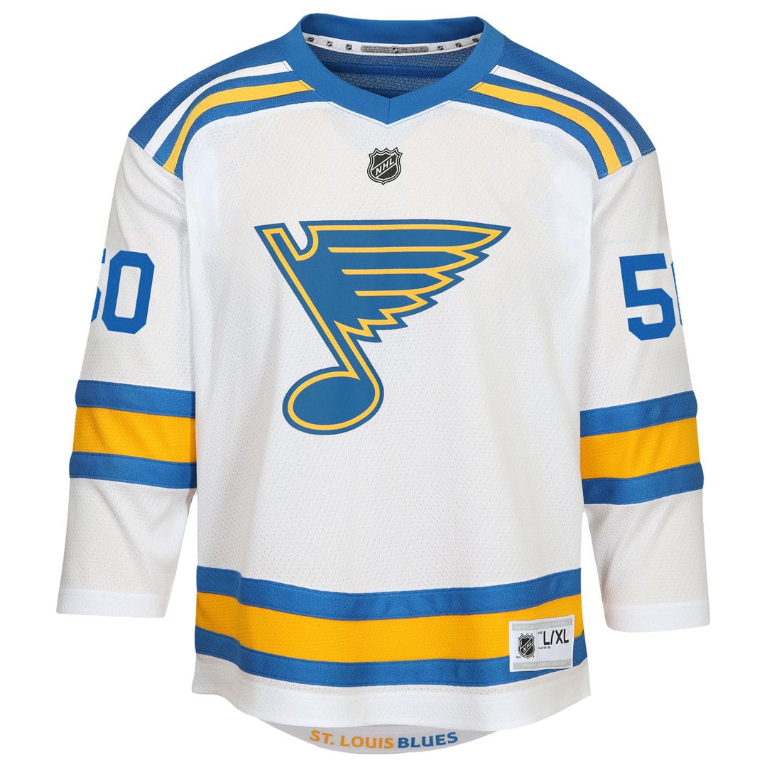 Jordan Binnington St. Louis Blues Youth Away Replica Player Jersey - White