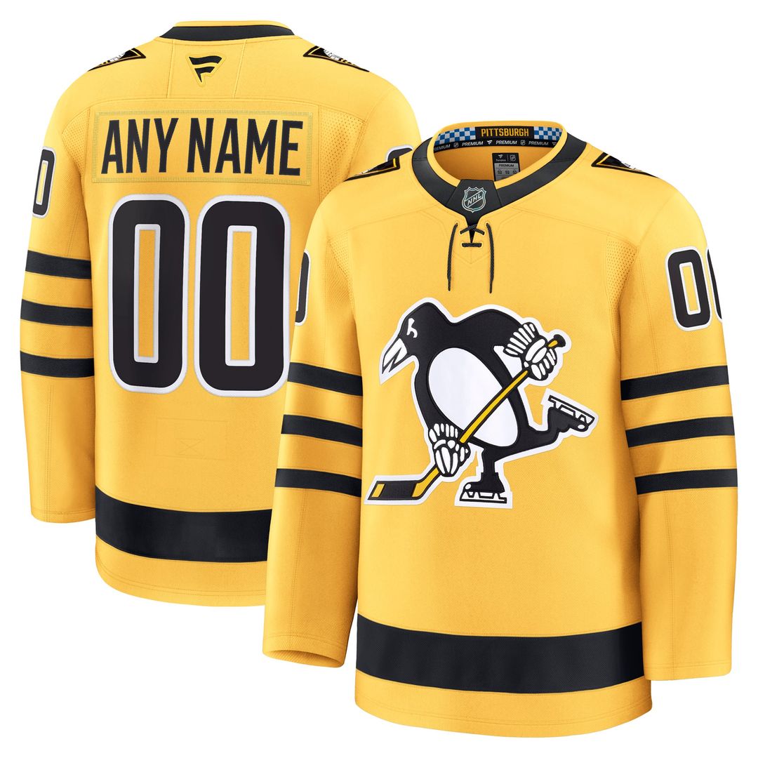 Pittsburgh Penguins Fanatics Away Premium Custom Jersey - White
