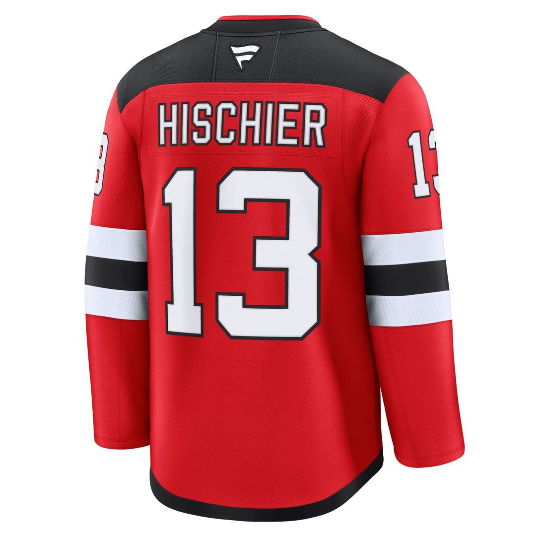 Nico Hischier New Jersey Devils Fanatics Away Premium Jersey - White
