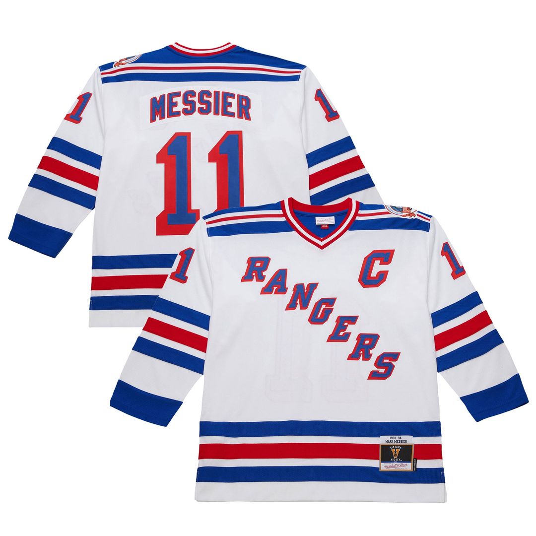 Mark Messier New York Rangers 1993-94 Power Play Jersey - Royal