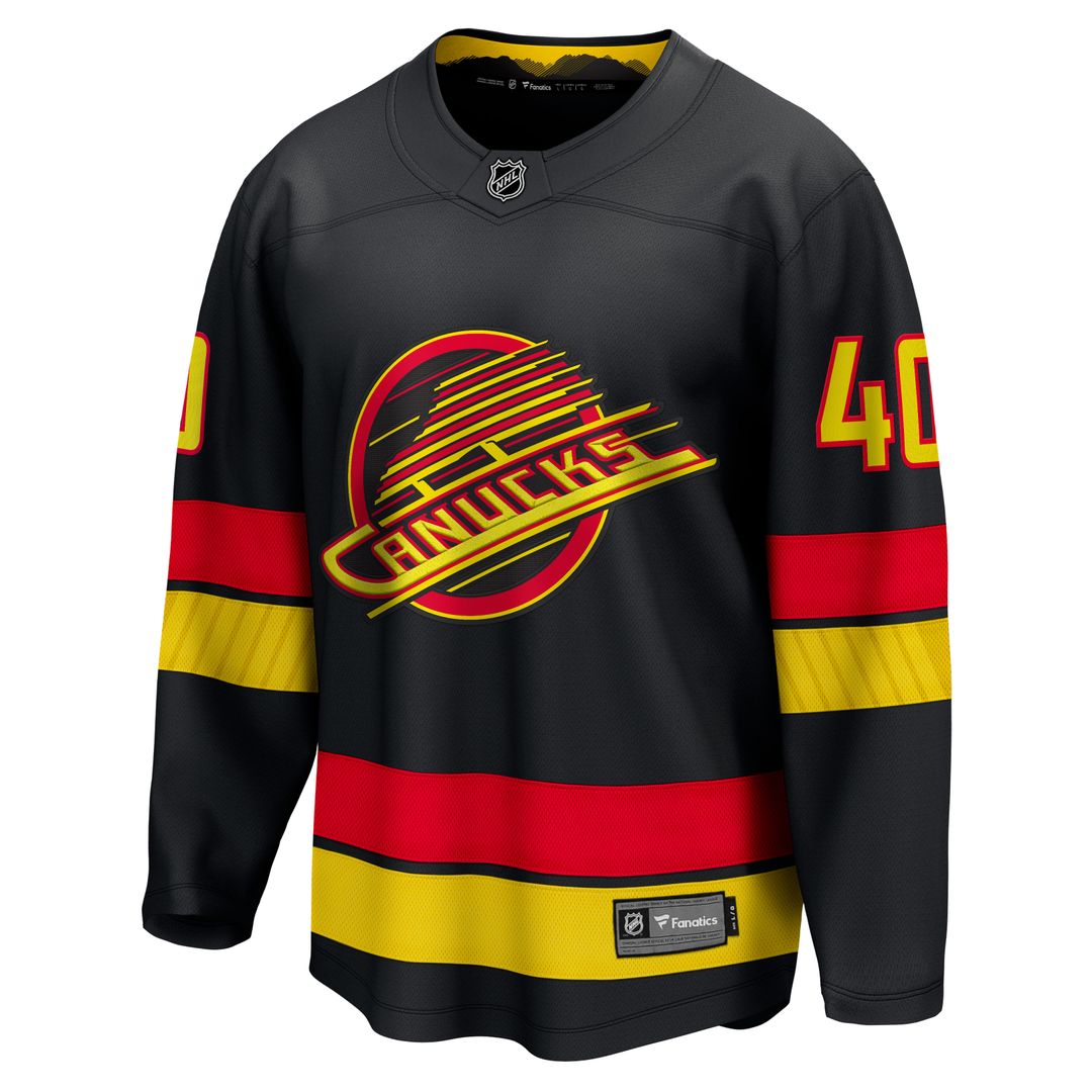 Elias Pettersson Vancouver Canucks Fanatics  Breakaway Jersey - Black